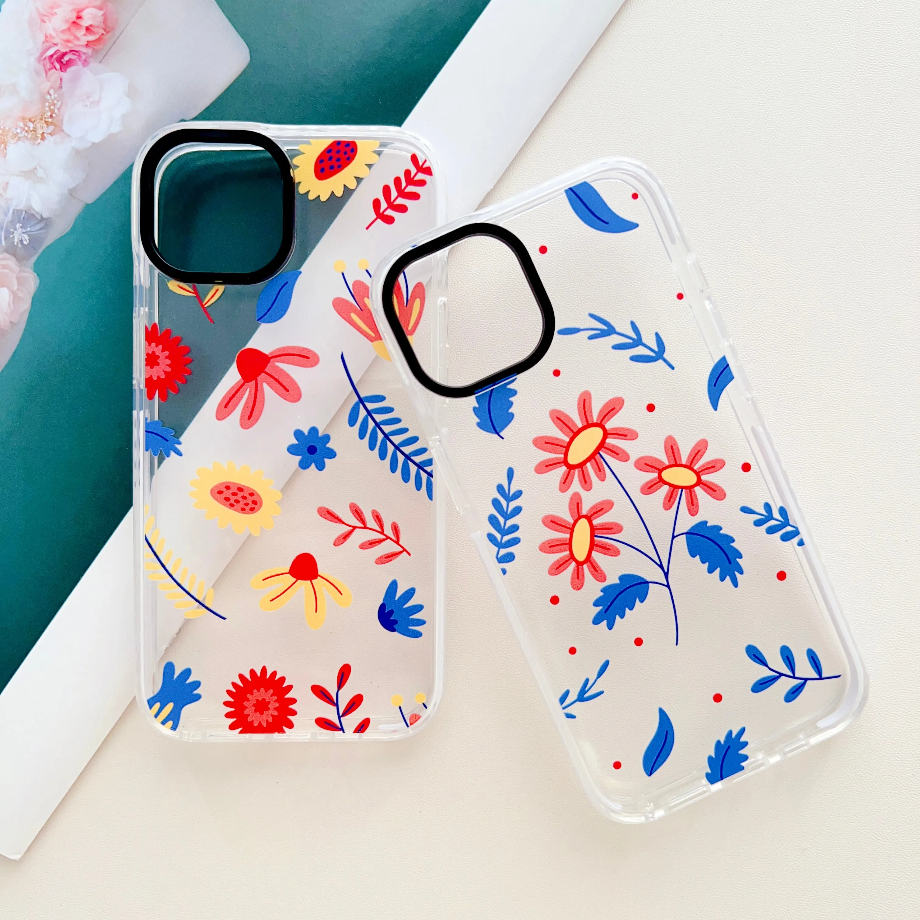 Designer Floral Impact Proof Case for iPhone
