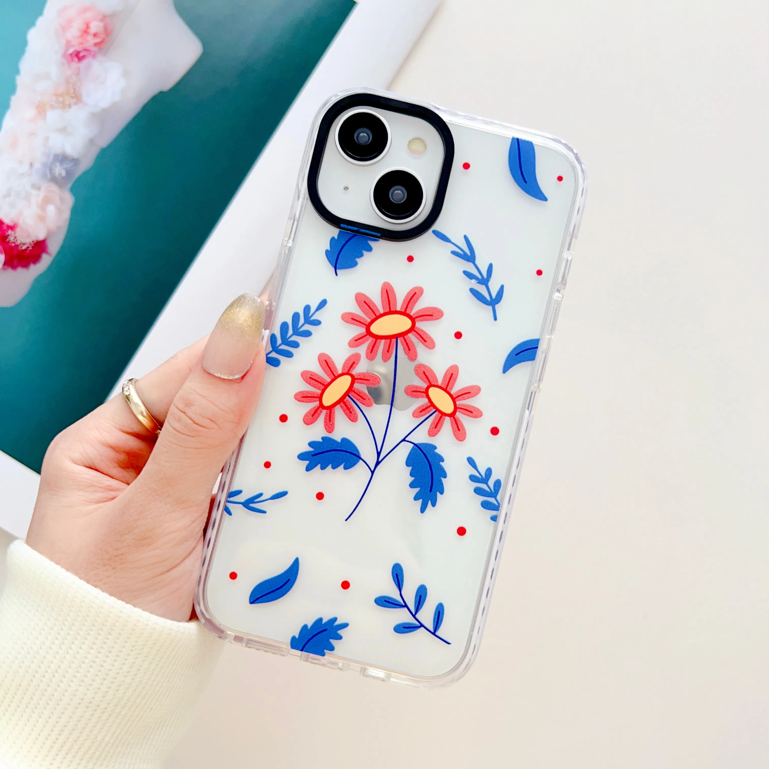 Designer Floral Impact Proof Case for iPhone