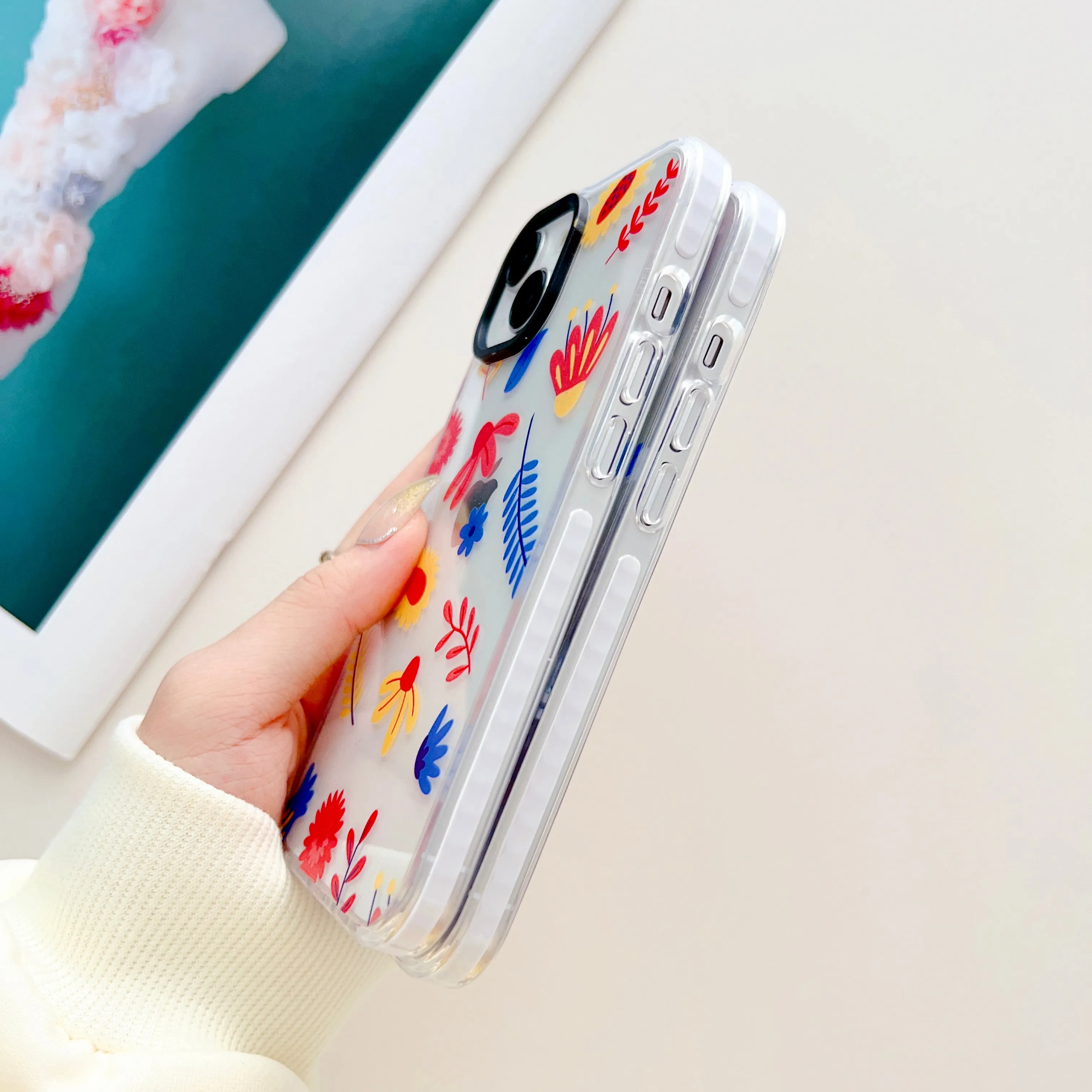 Designer Floral Impact Proof Case for iPhone