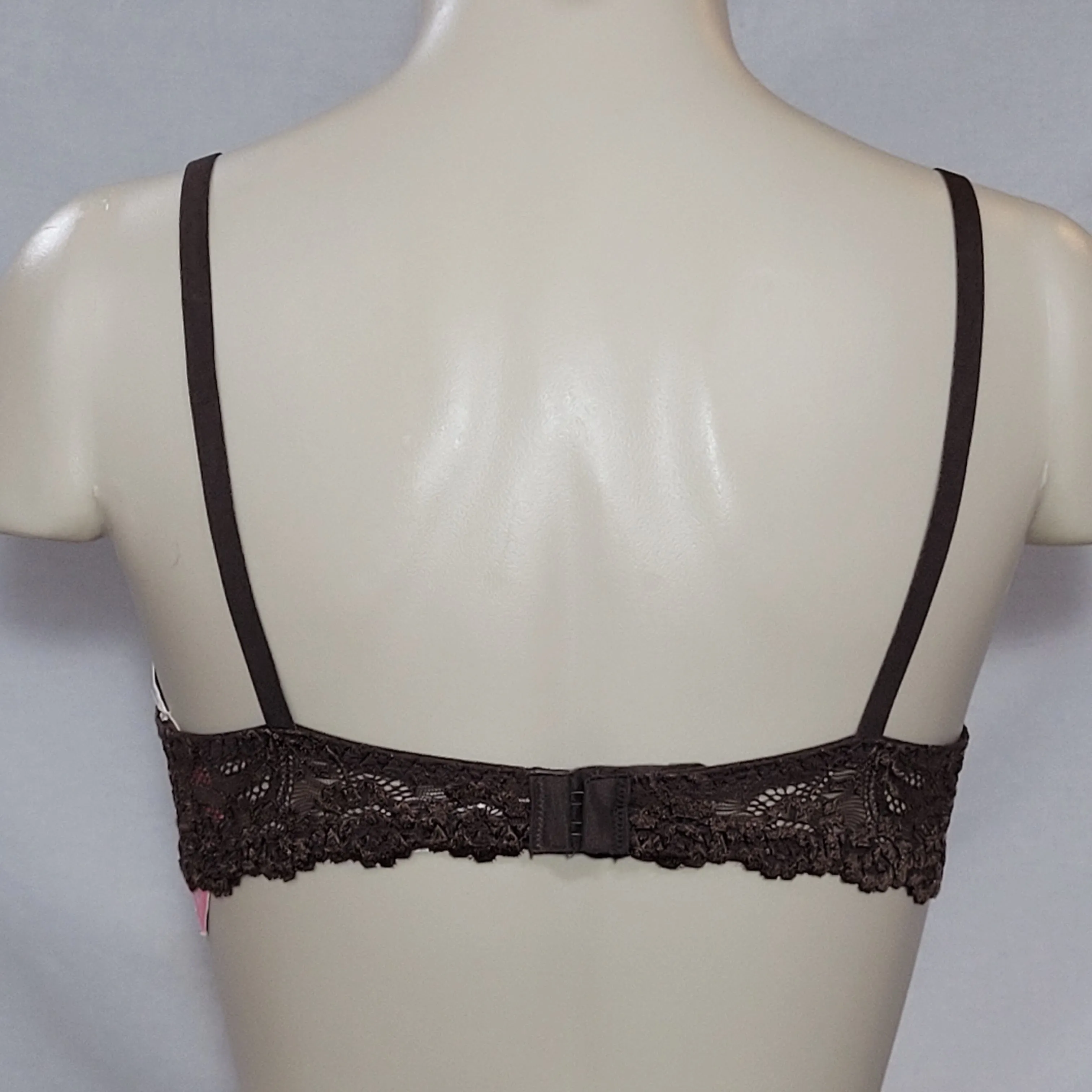 DISCONTINUED Maidenform 7909 One Fabulous Fit Lace Trim T-Shirt UW Bra 34A Animal Print NWT