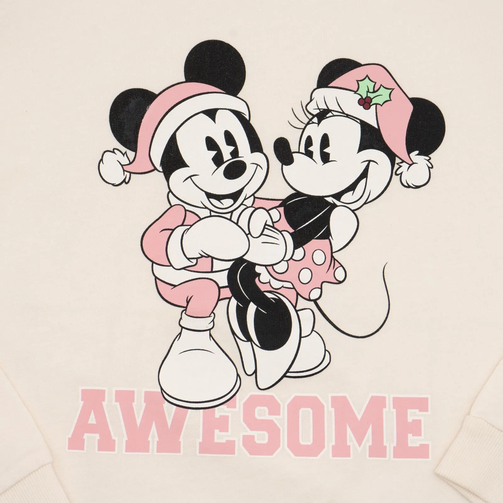 Disney Girls Pyjama Set Mickey and Minnie Mouse Long Sleeve with Trousers