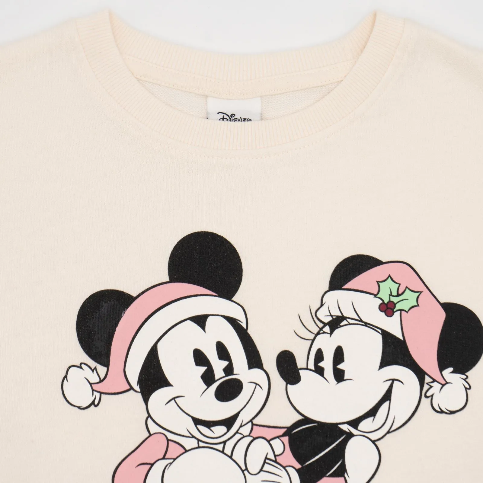 Disney Girls Pyjama Set Mickey and Minnie Mouse Long Sleeve with Trousers