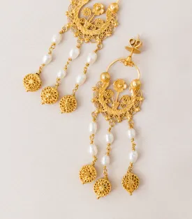 Dominique 3-Way Pearl Creolla Earrings