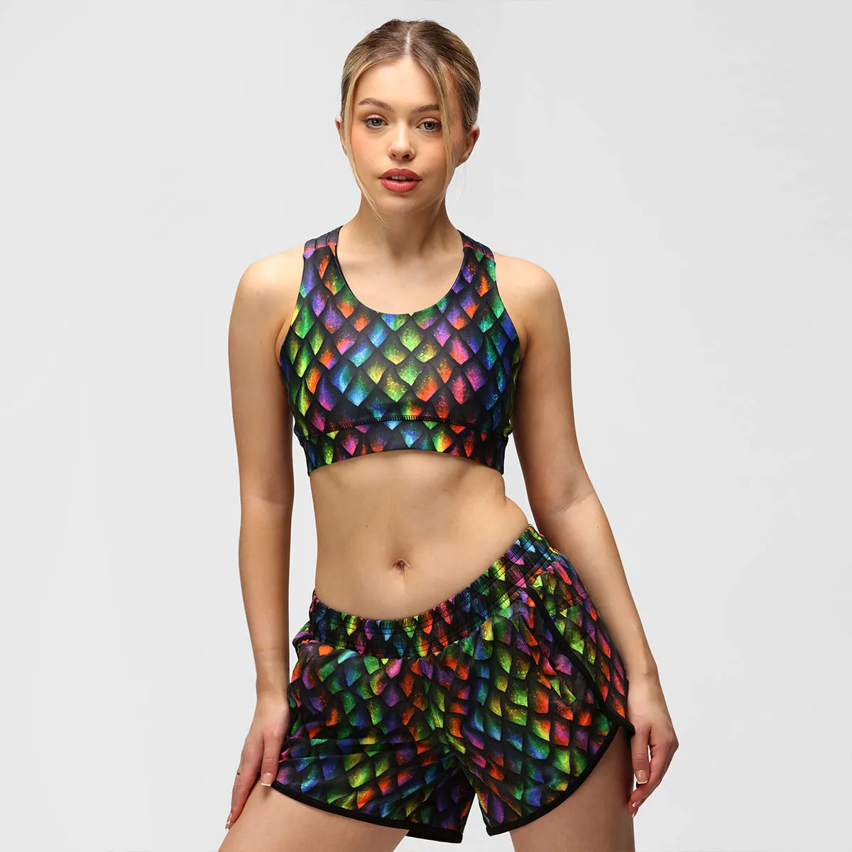 Dragon Scales Cross Back Bra
