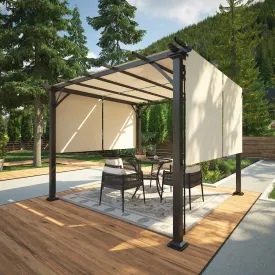 Eagle Peak 10Ftx10Ft Metal Pergola with Polyester Top