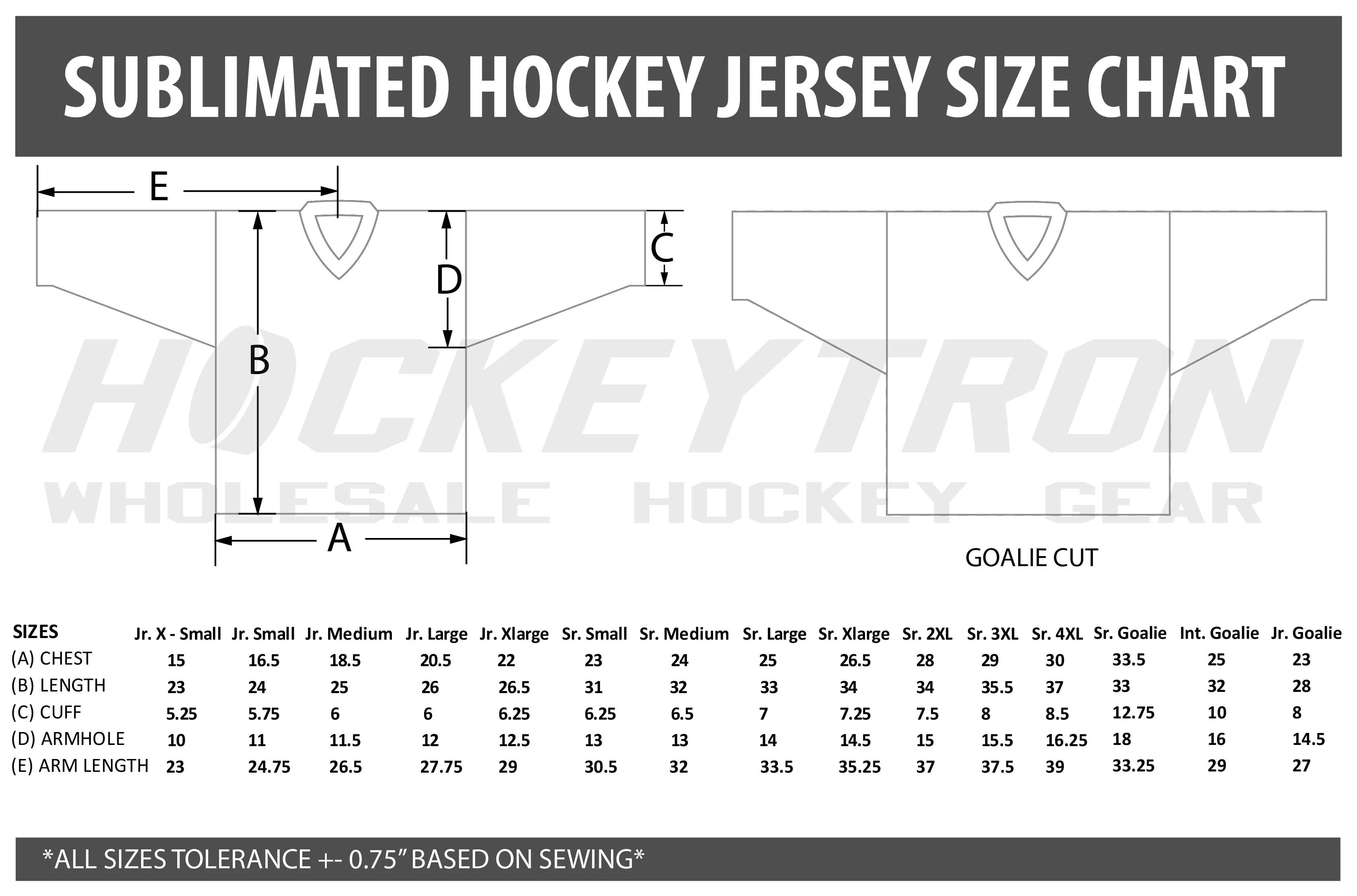 Embroidered Custom Hockey Jersey -  Your Design