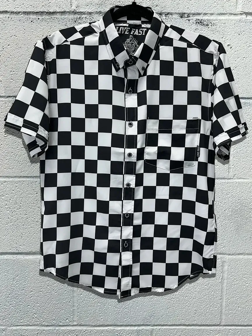 ESSENTIAL LIVE FAST BUTTON UP