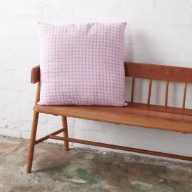 European Pillowcase | Pink Tartan