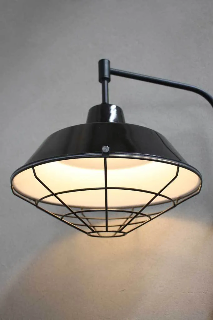 Factory Wing Arm Lamp with Wall Plug