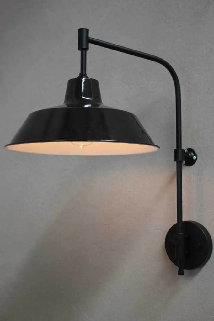 Factory Wing Arm Lamp with Wall Plug