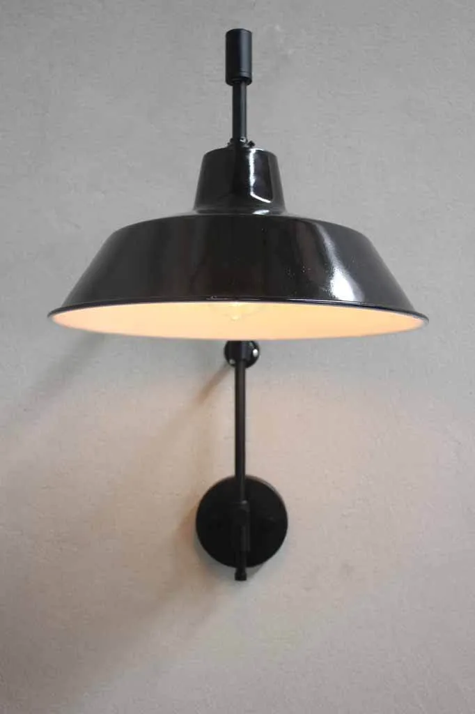 Factory Wing Arm Lamp with Wall Plug