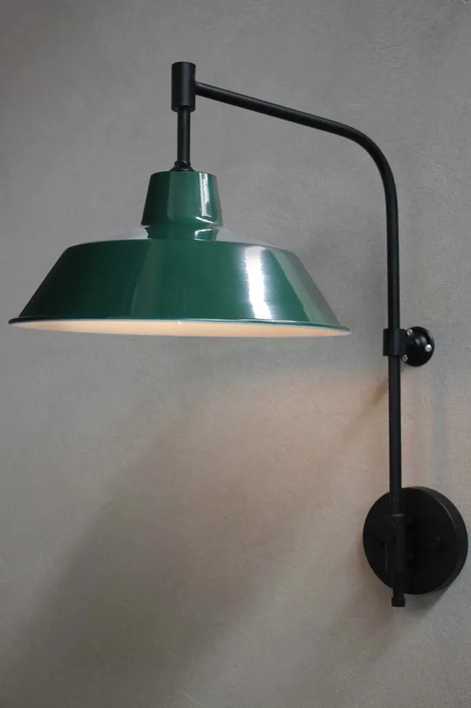 Factory Wing Arm Lamp with Wall Plug