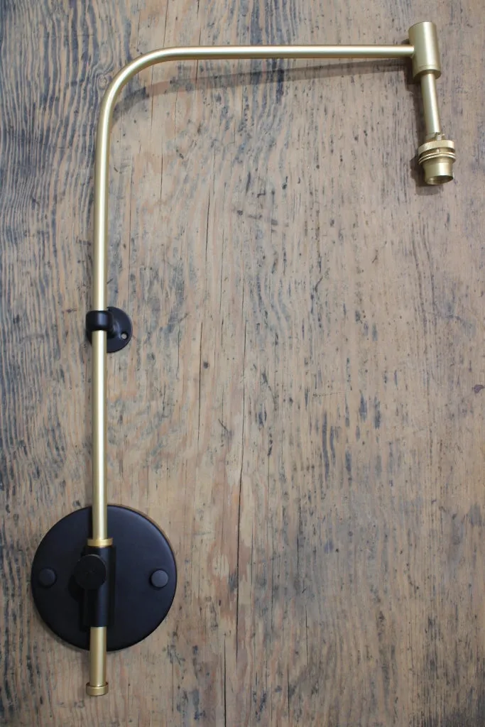 Factory Wing Arm Lamp with Wall Plug