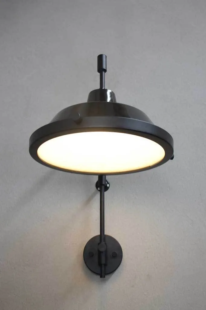Factory Wing Arm Lamp with Wall Plug