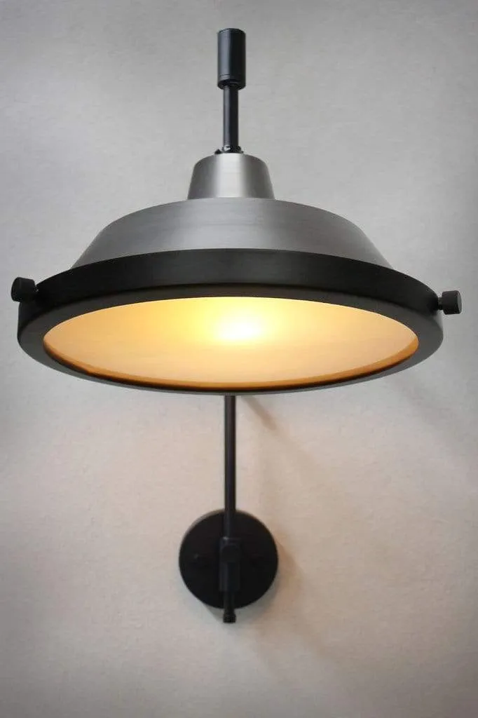 Factory Wing Arm Lamp with Wall Plug