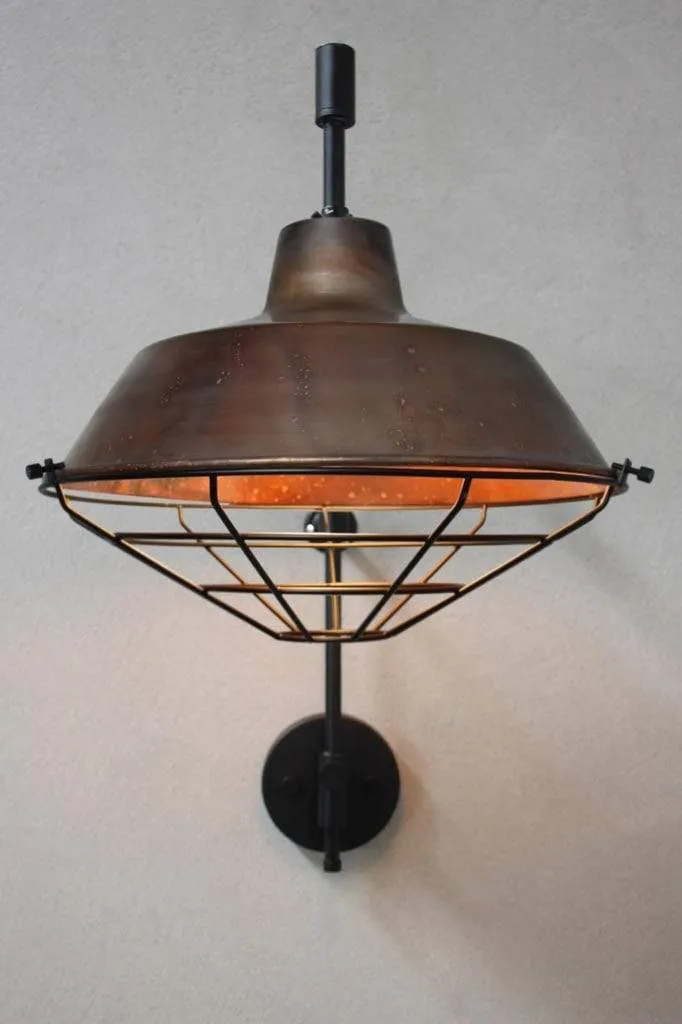 Factory Wing Arm Lamp with Wall Plug
