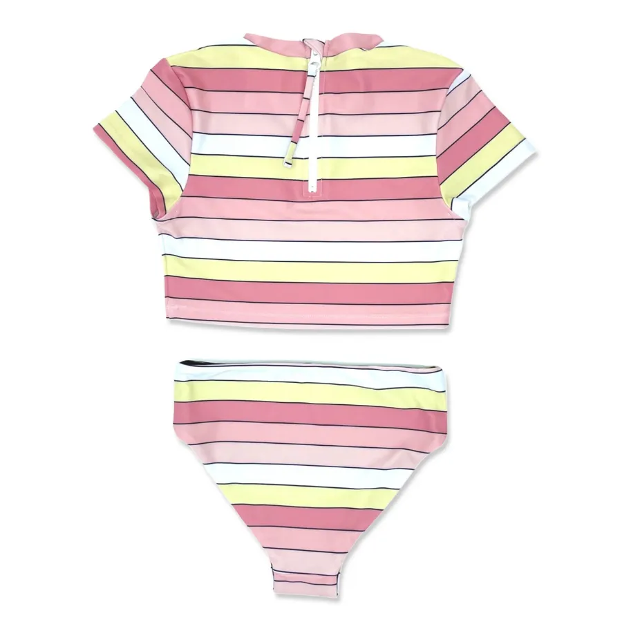 Feather 4 Arrow Cabana Rashkini - (Reversible Bikini Bottom) 13G367SUN - Sunset Stripe