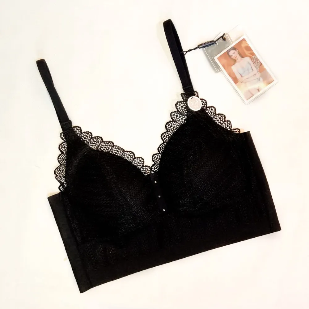 Floral Lace Design Pull Over Lightly Bra
