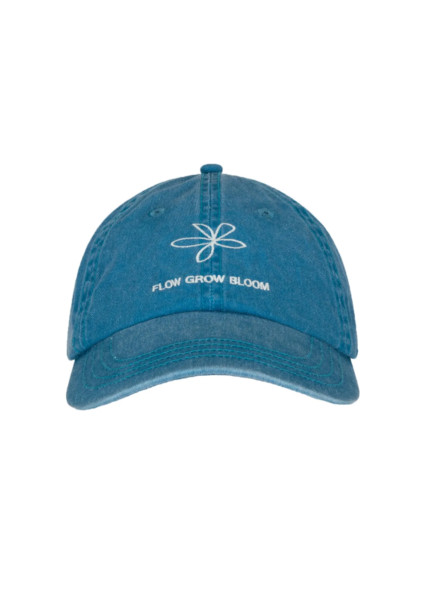 Flow Grow Bloom Dad Cap - Azure Blue