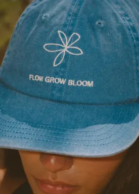 Flow Grow Bloom Dad Cap - Azure Blue