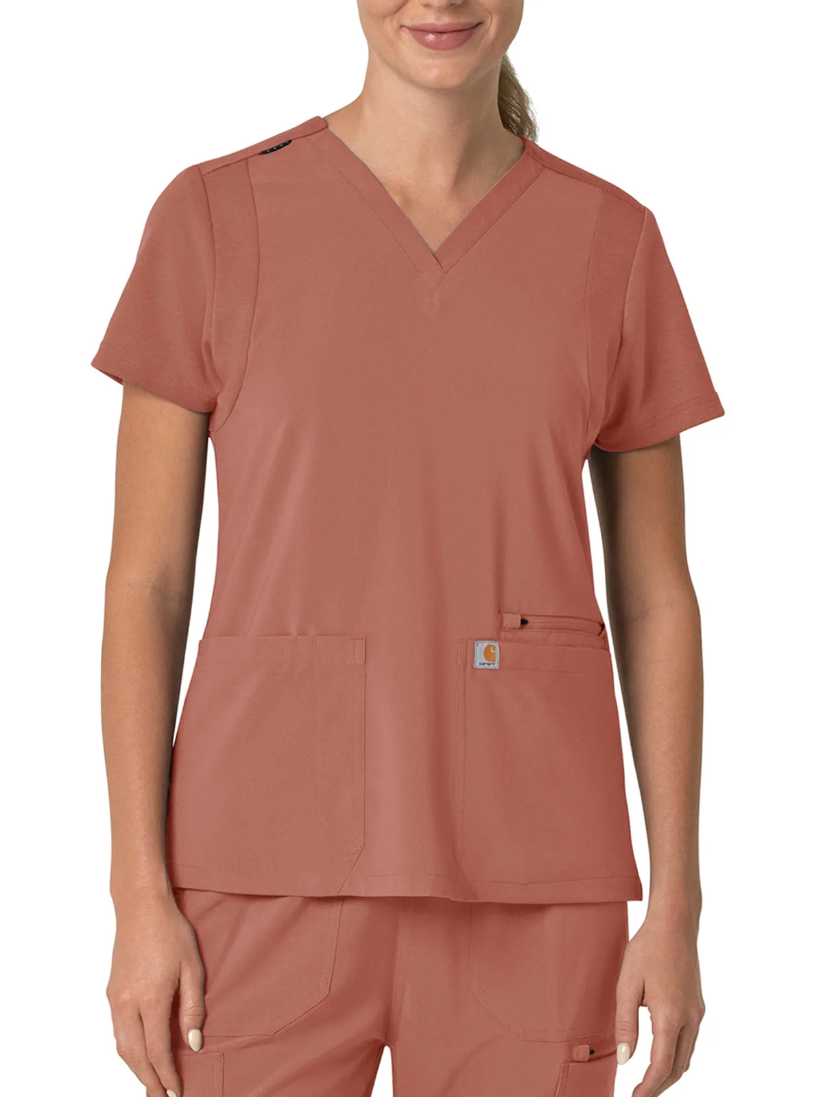 Force Cross-Flex - Women's Flex Panel V-Neck Scrub Top