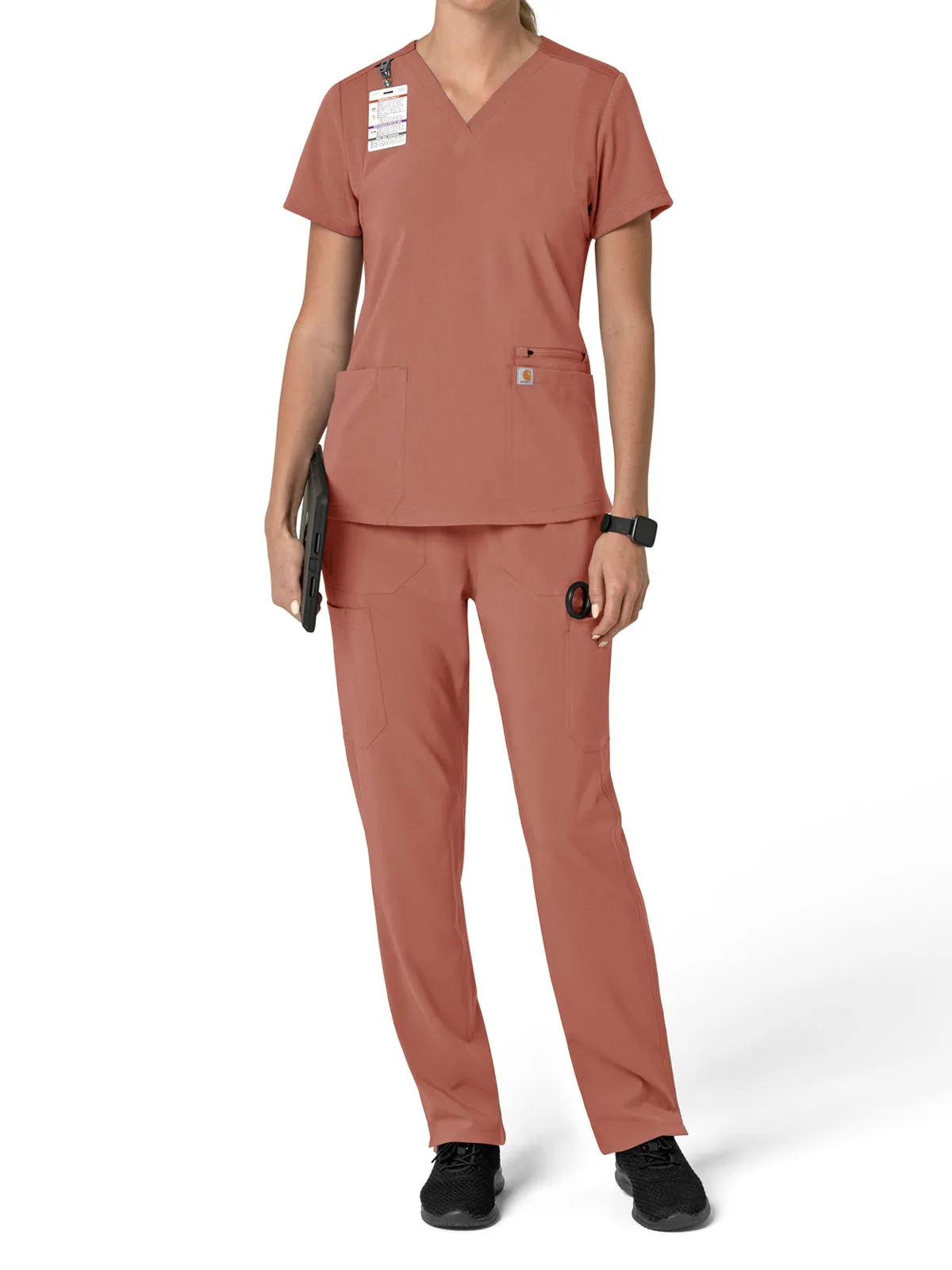 Force Cross-Flex - Women's Flex Panel V-Neck Scrub Top