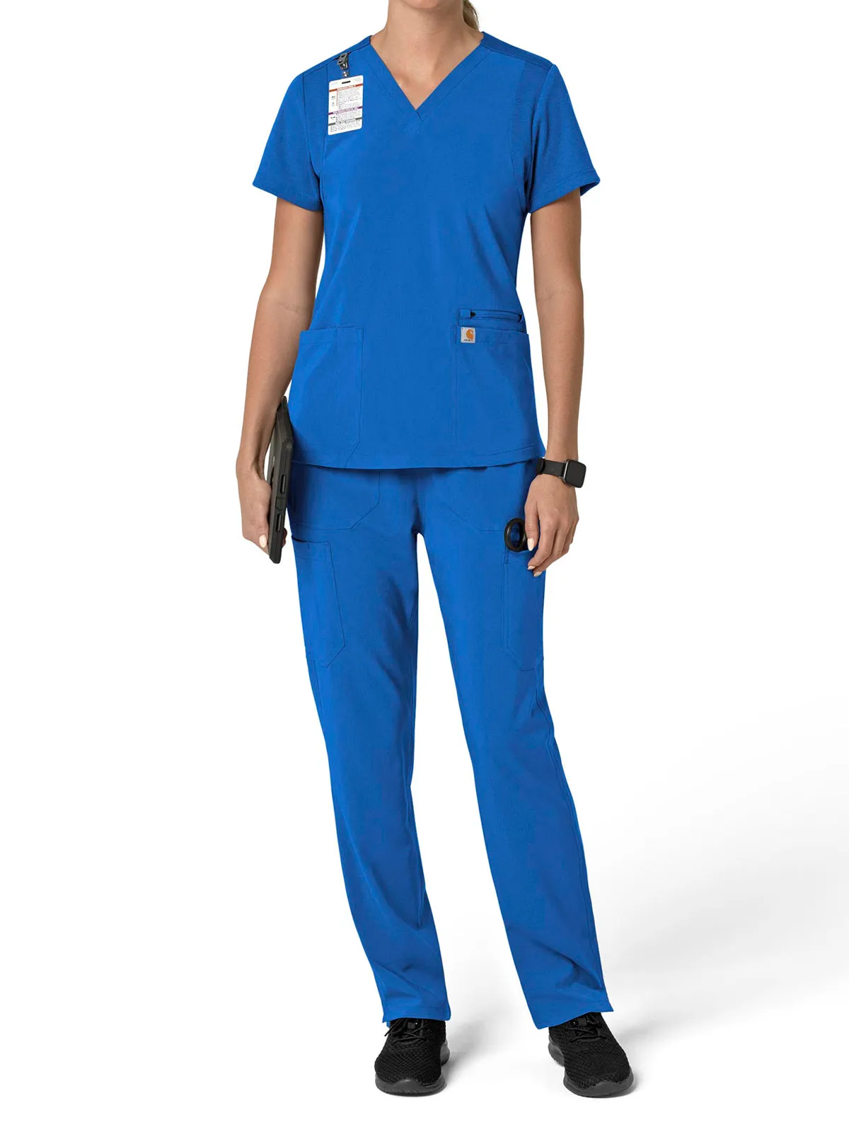 Force Cross-Flex - Women's Flex Panel V-Neck Scrub Top