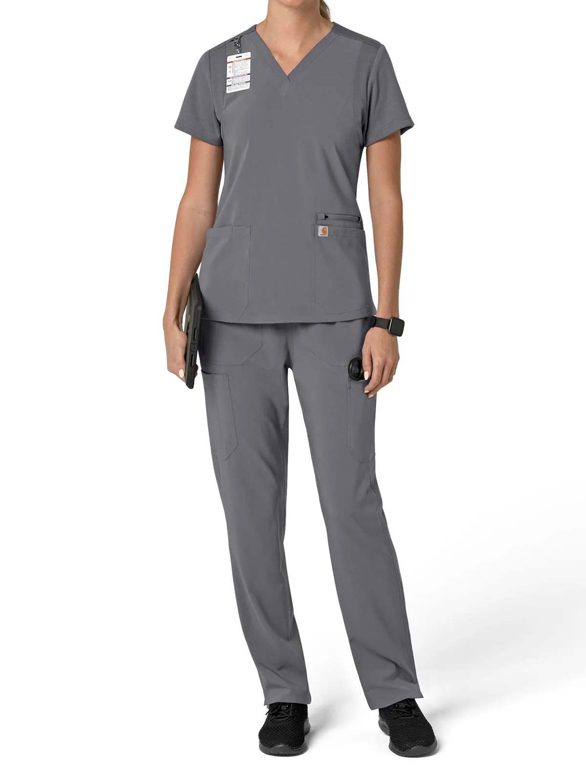 Force Cross-Flex - Women's Flex Panel V-Neck Scrub Top