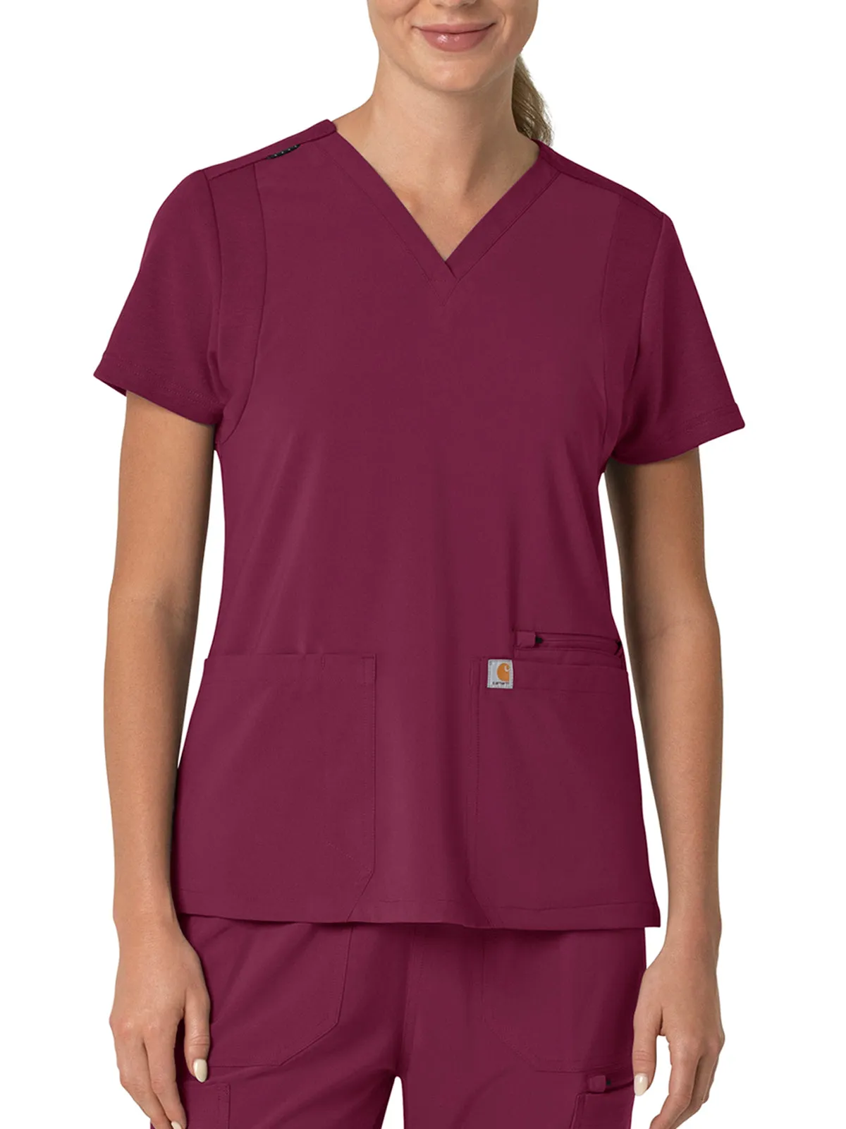 Force Cross-Flex - Women's Flex Panel V-Neck Scrub Top