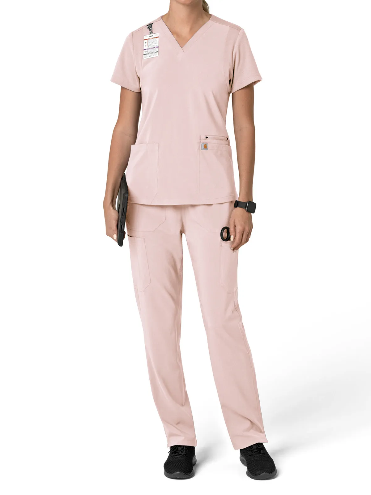 Force Cross-Flex - Women's Flex Panel V-Neck Scrub Top