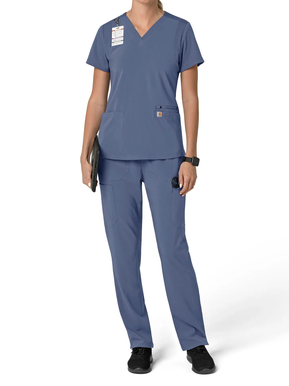 Force Cross-Flex - Women's Flex Panel V-Neck Scrub Top
