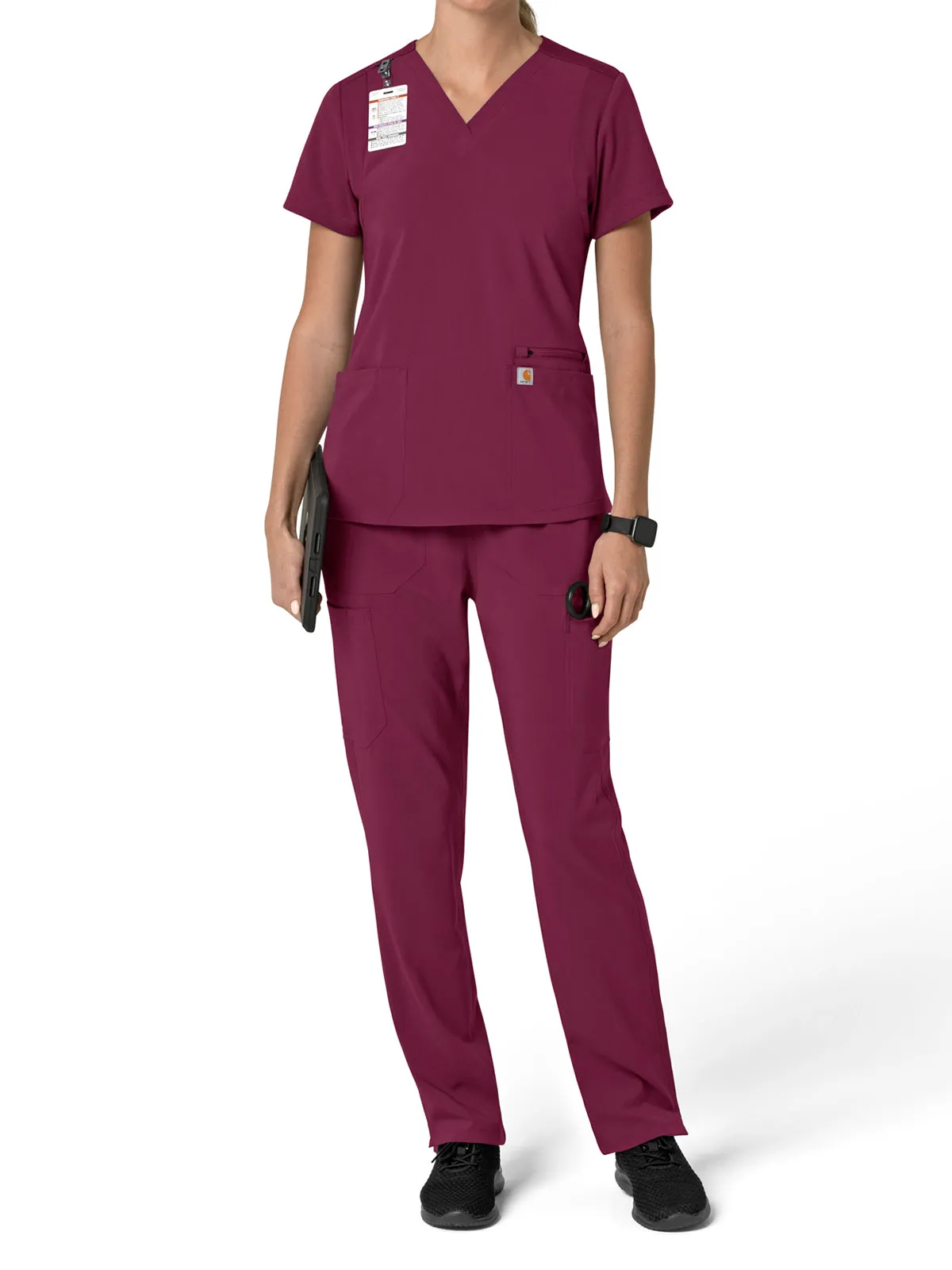 Force Cross-Flex - Women's Flex Panel V-Neck Scrub Top