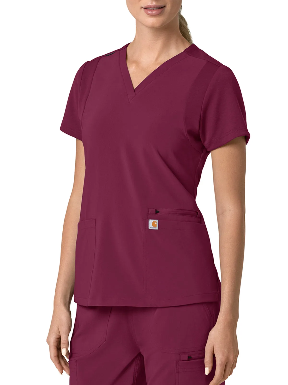 Force Cross-Flex - Women's Flex Panel V-Neck Scrub Top