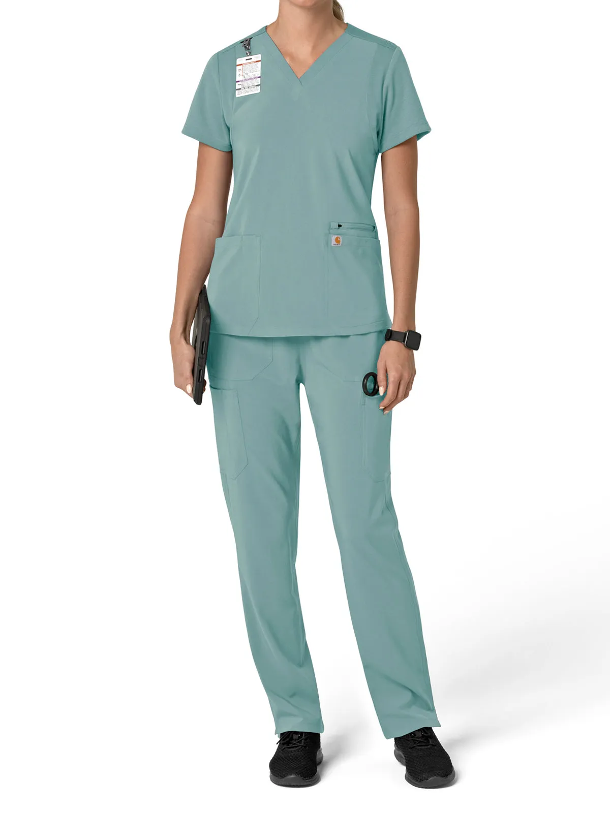Force Cross-Flex - Women's Flex Panel V-Neck Scrub Top