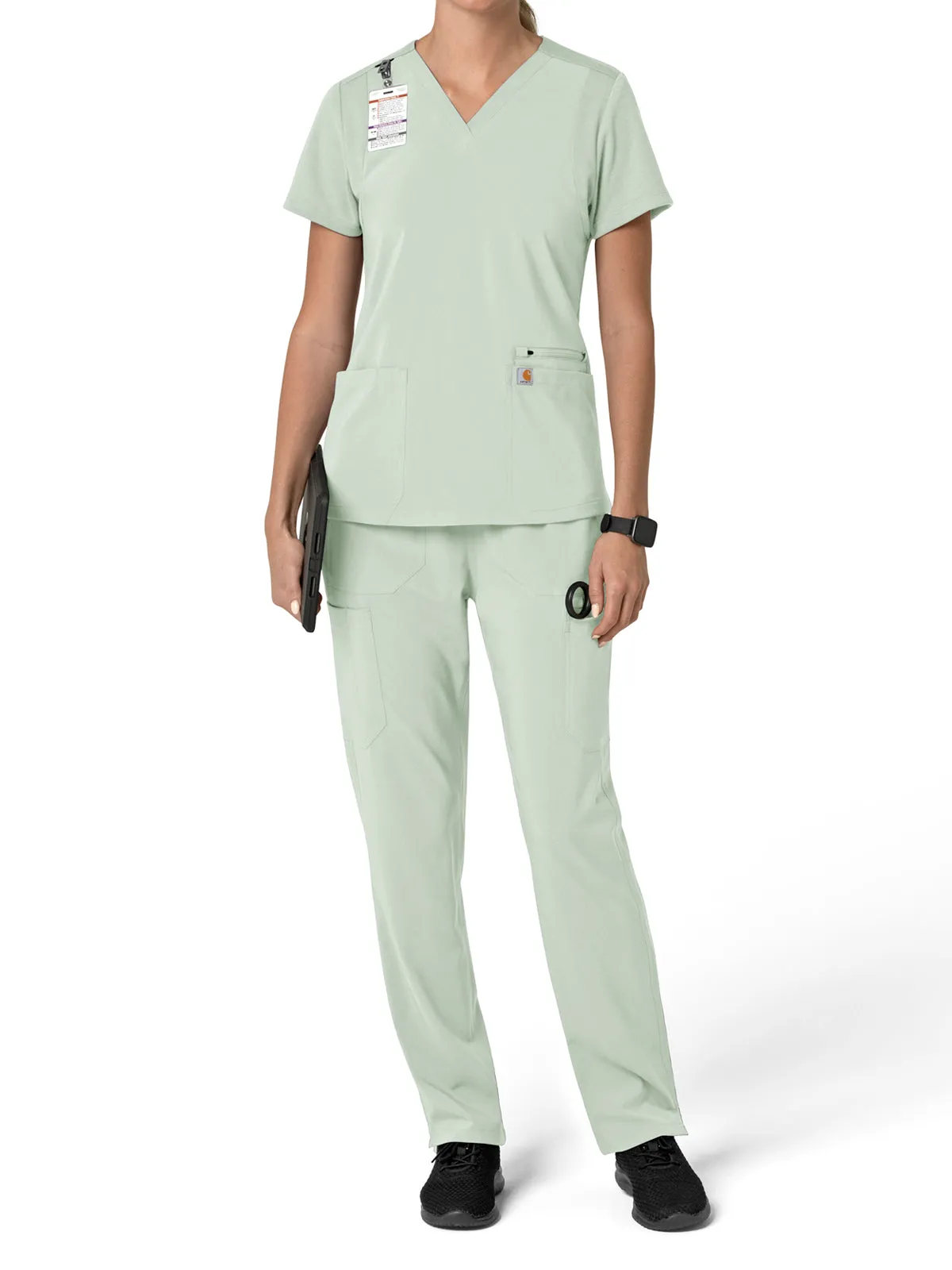 Force Cross-Flex - Women's Flex Panel V-Neck Scrub Top
