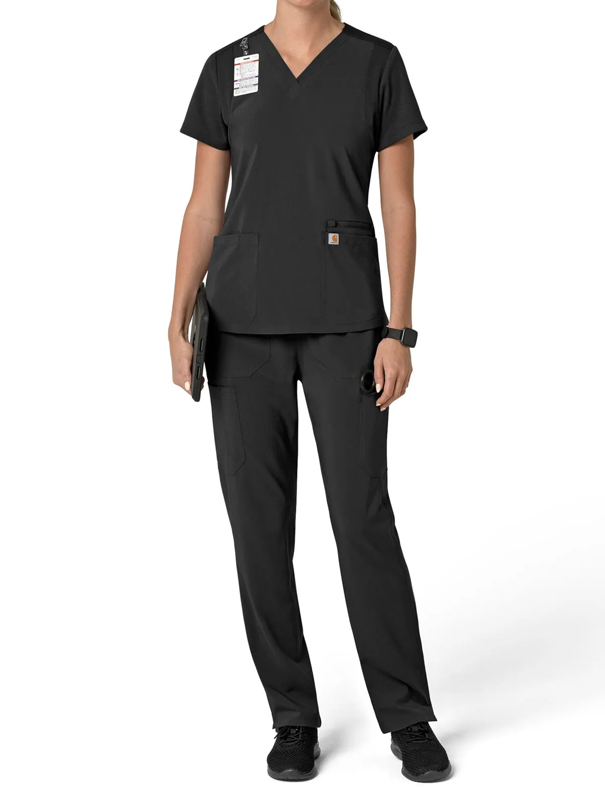 Force Cross-Flex - Women's Flex Panel V-Neck Scrub Top