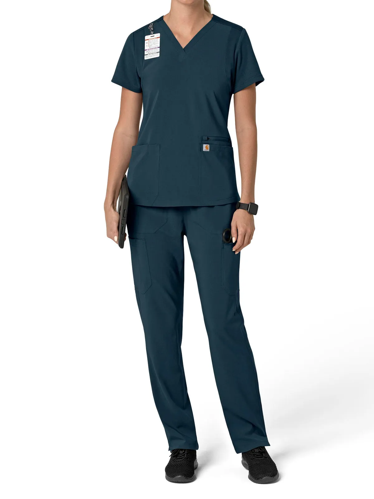 Force Cross-Flex - Women's Flex Panel V-Neck Scrub Top