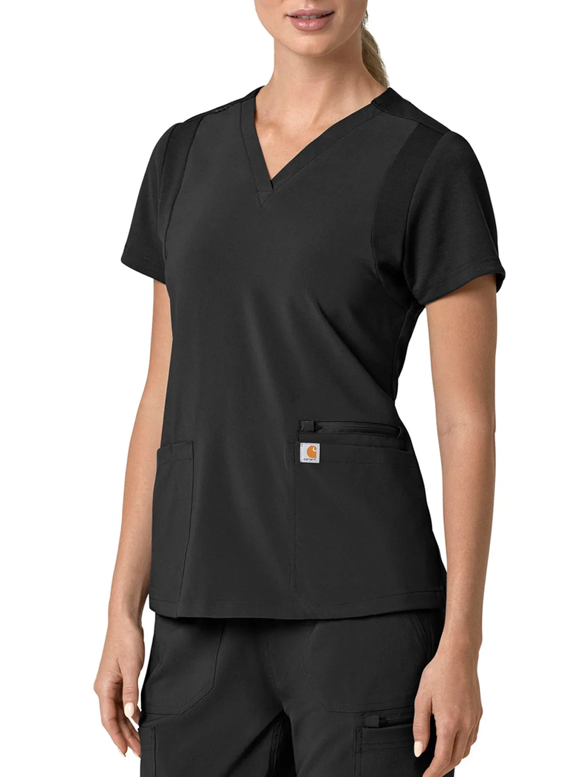 Force Cross-Flex - Women's Flex Panel V-Neck Scrub Top