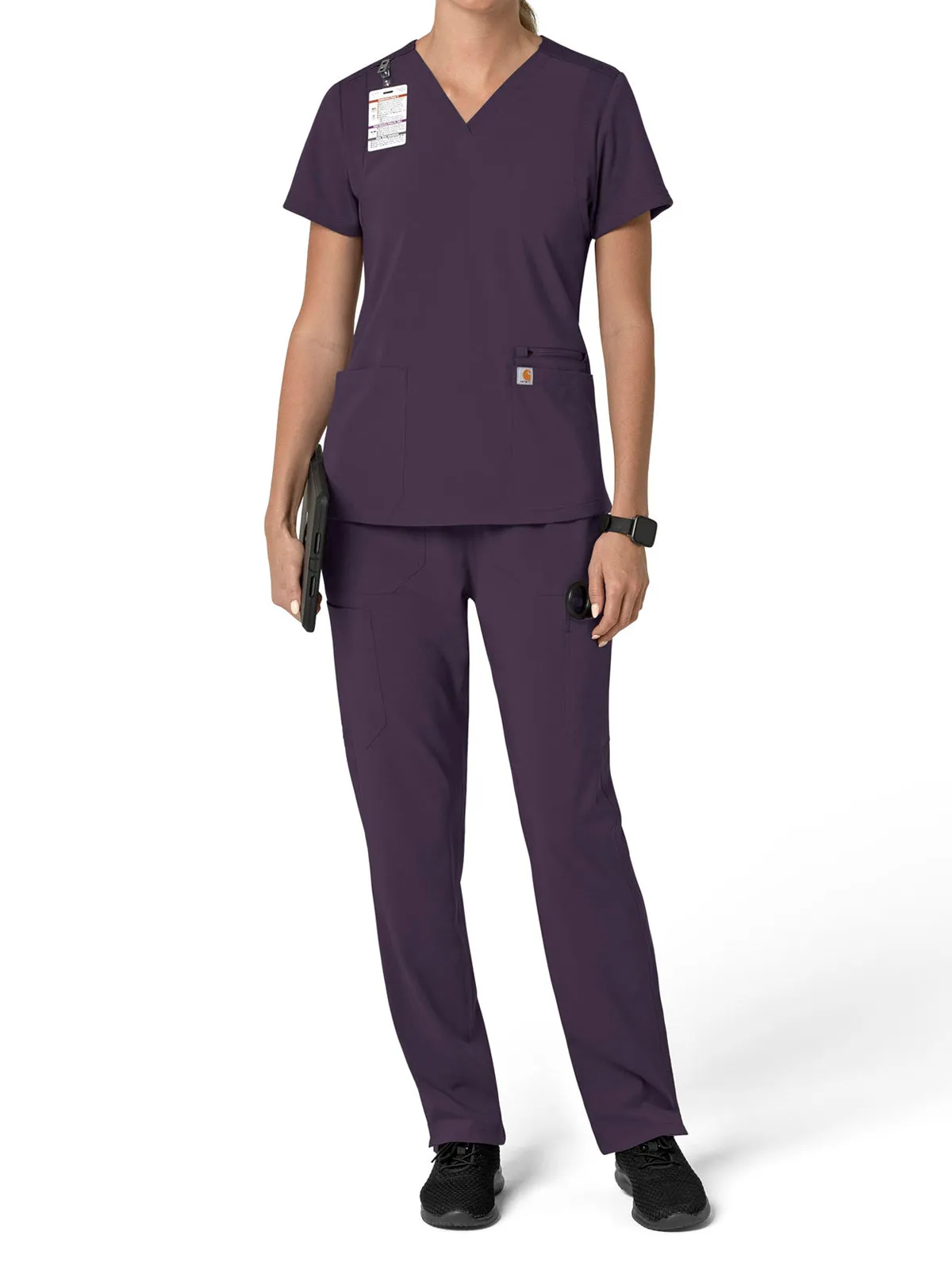 Force Cross-Flex - Women's Flex Panel V-Neck Scrub Top