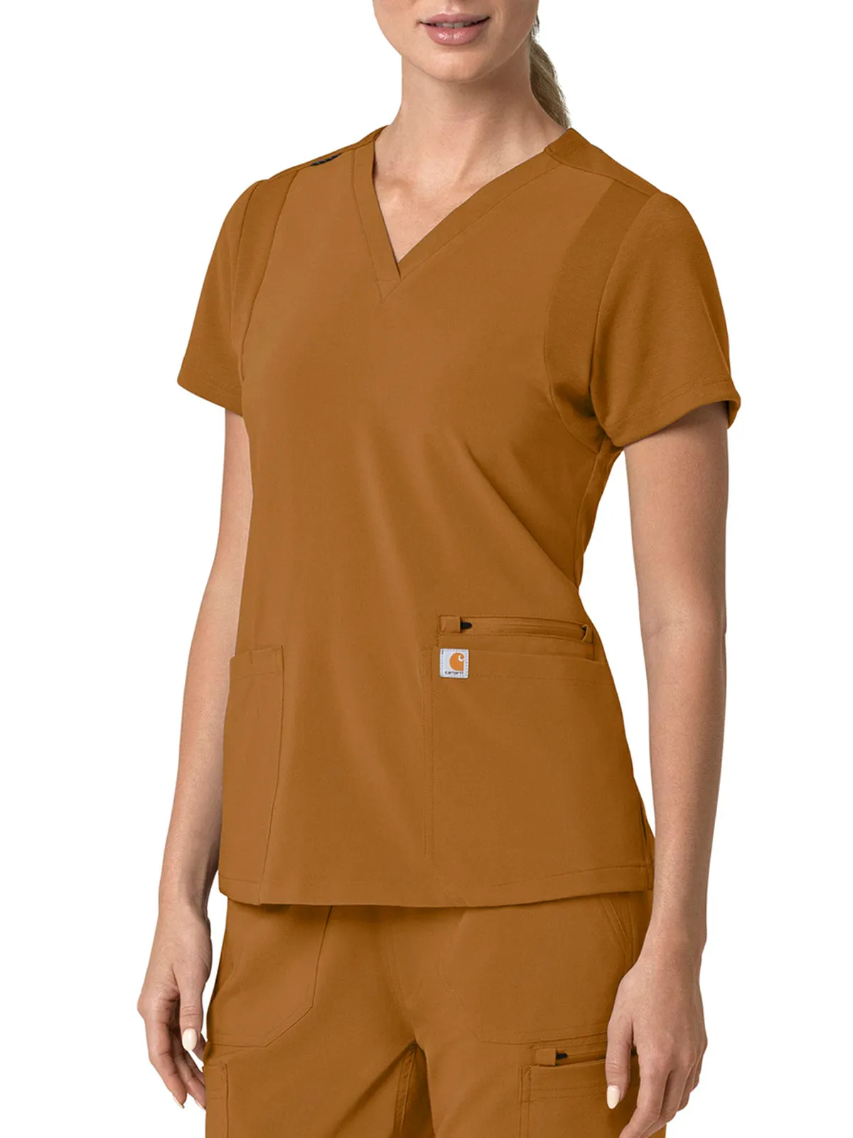 Force Cross-Flex - Women's Flex Panel V-Neck Scrub Top