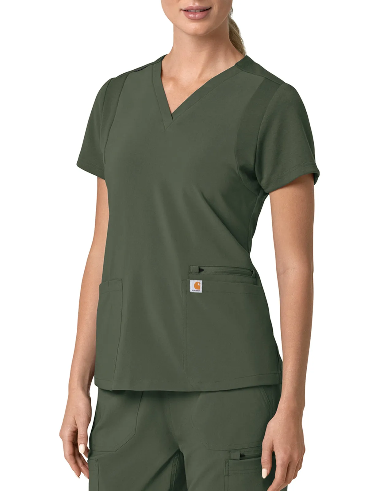 Force Cross-Flex - Women's Flex Panel V-Neck Scrub Top