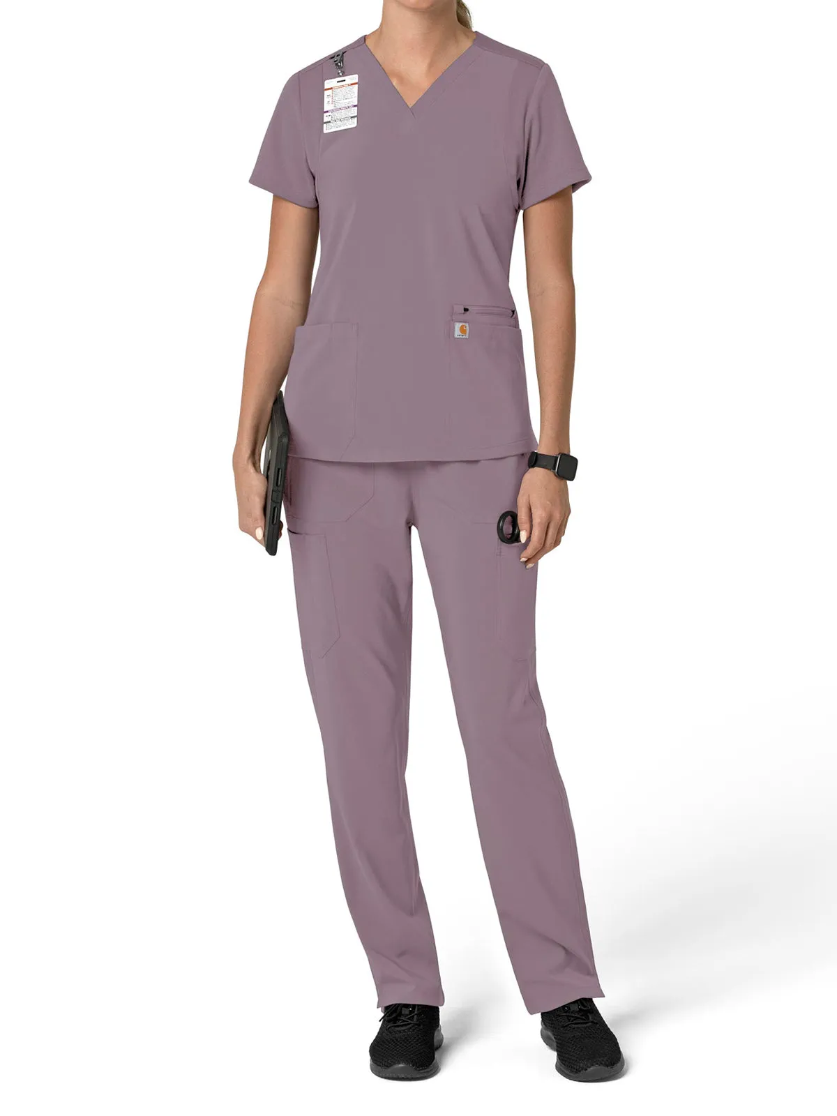 Force Cross-Flex - Women's Flex Panel V-Neck Scrub Top