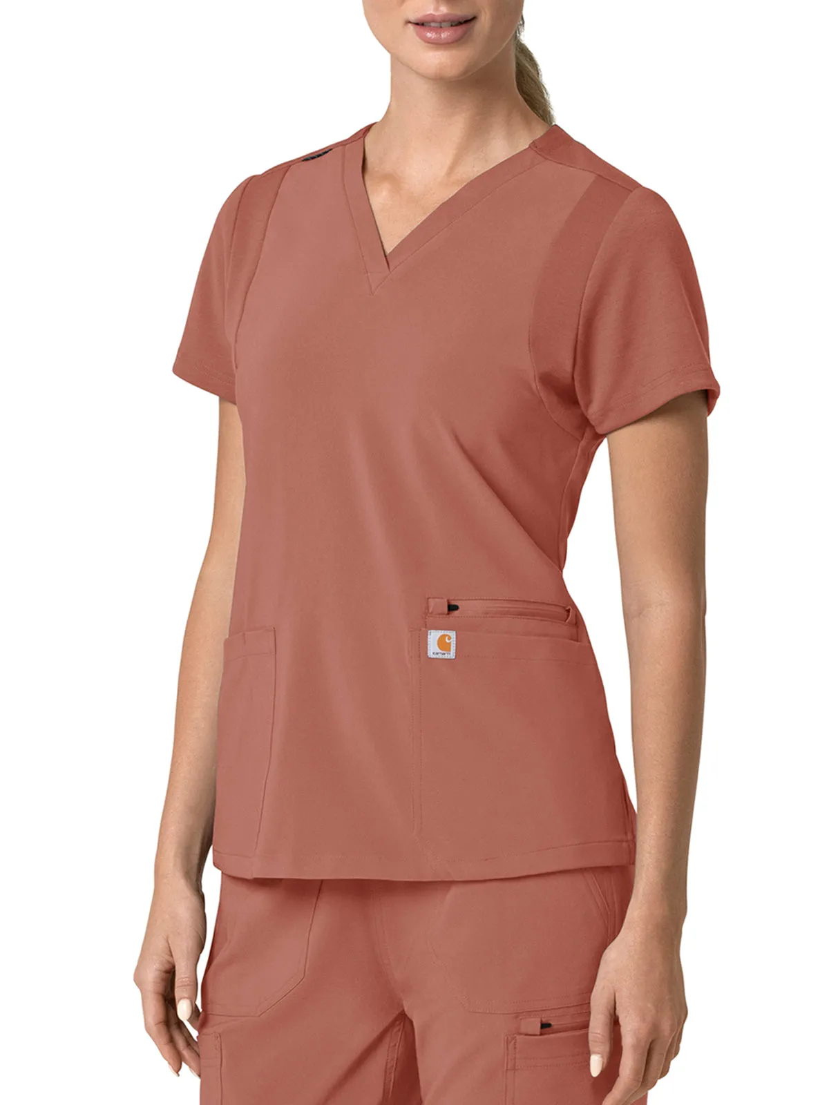 Force Cross-Flex - Women's Flex Panel V-Neck Scrub Top