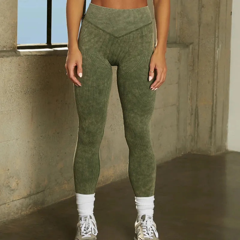 Frosted Bra and Hip-Lifting Yoga Suit