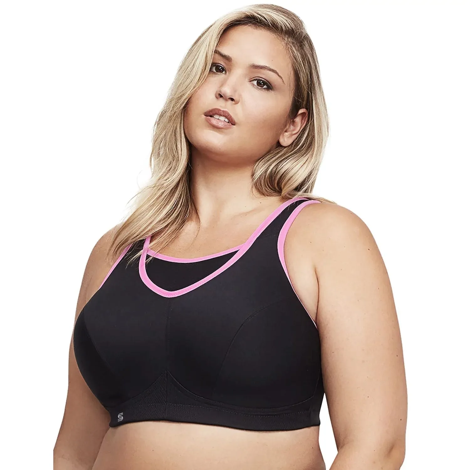 Full Figure Glamorise Strapless Sports Bra Plus Size No Jump 1066 Glamorise