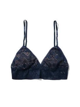 Gem Lace Padded Triangle Bralette Hummingbird Blue Sale