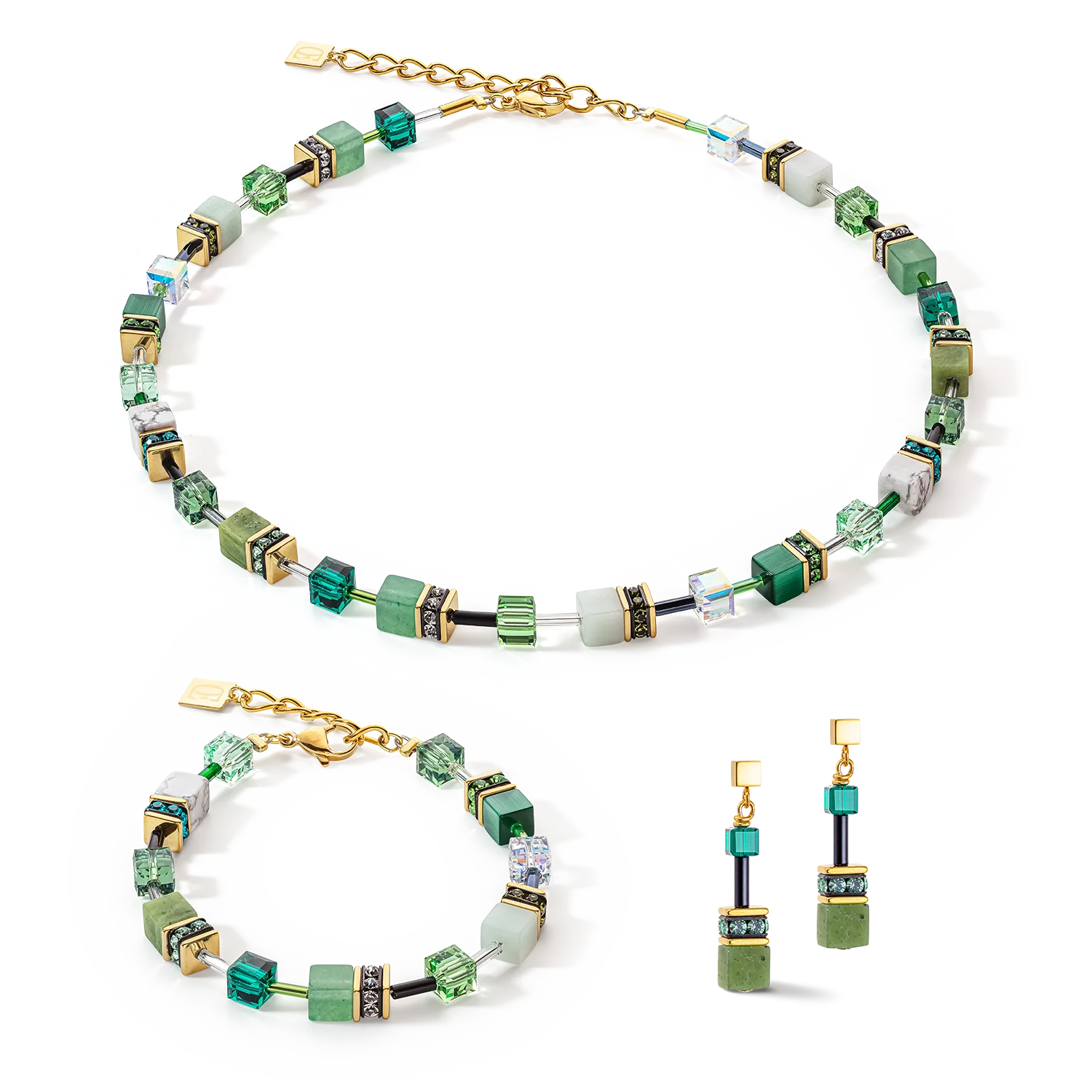 GeoCUBE® Iconic Precious necklace green
