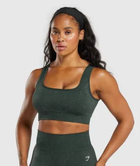 Gymshark Adapt Fleck Sports Bra - Victory Green/ Unit Green