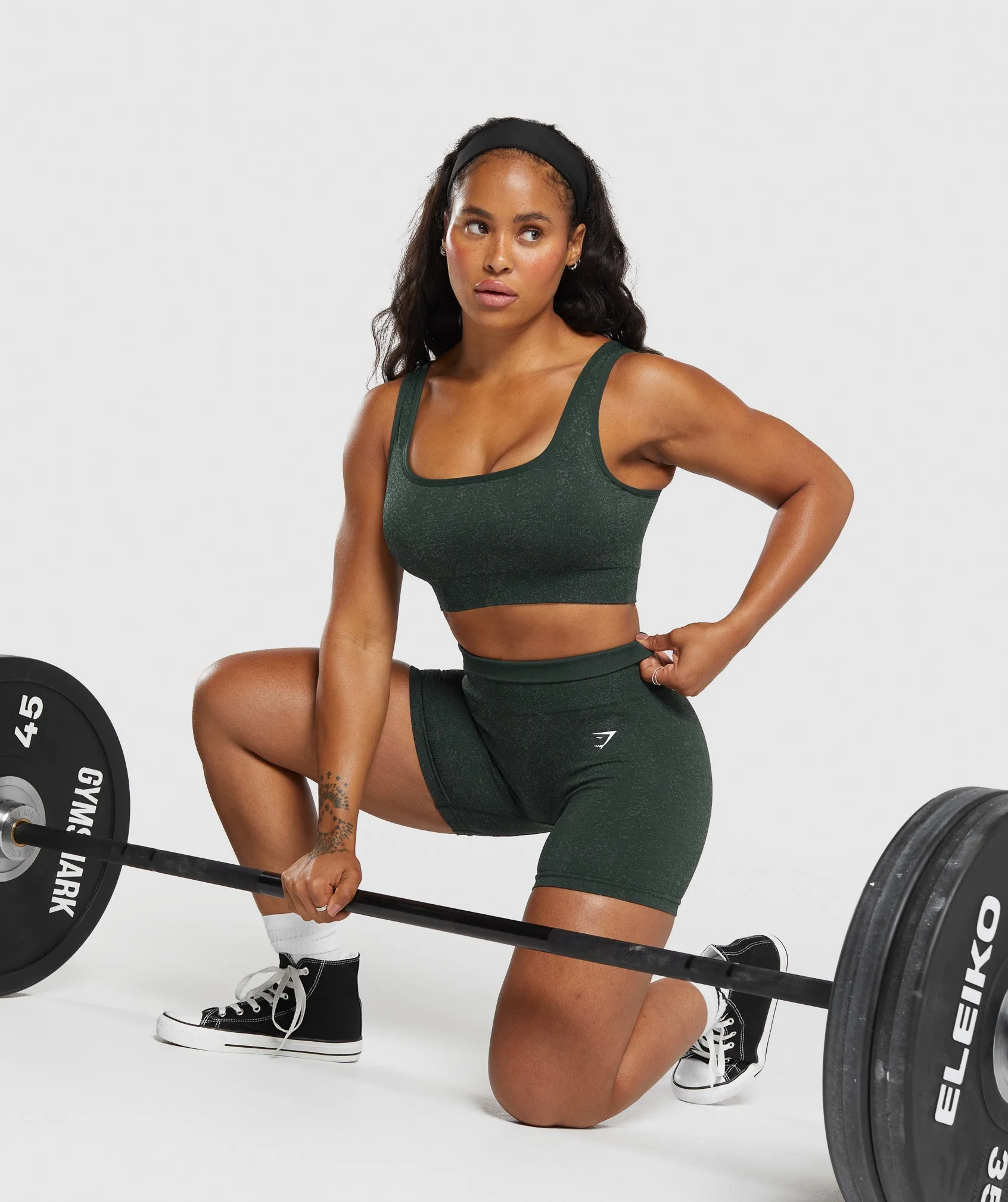 Gymshark Adapt Fleck Sports Bra - Victory Green/ Unit Green
