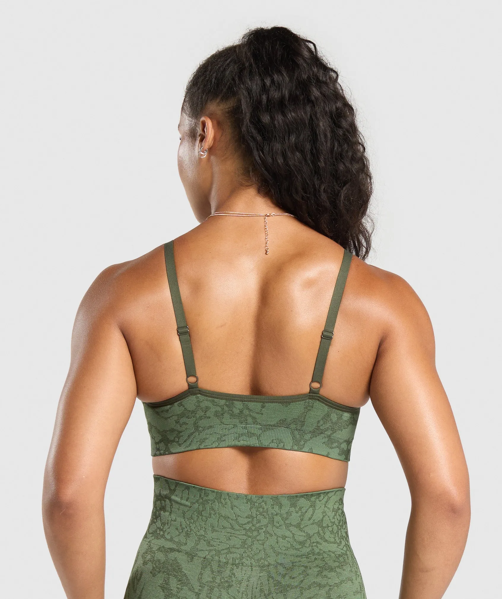 Gymshark Adapt x Whitney Sports Bra - Force Green/Winter Olive